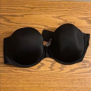 Victorias Secret Black Strapless Bra